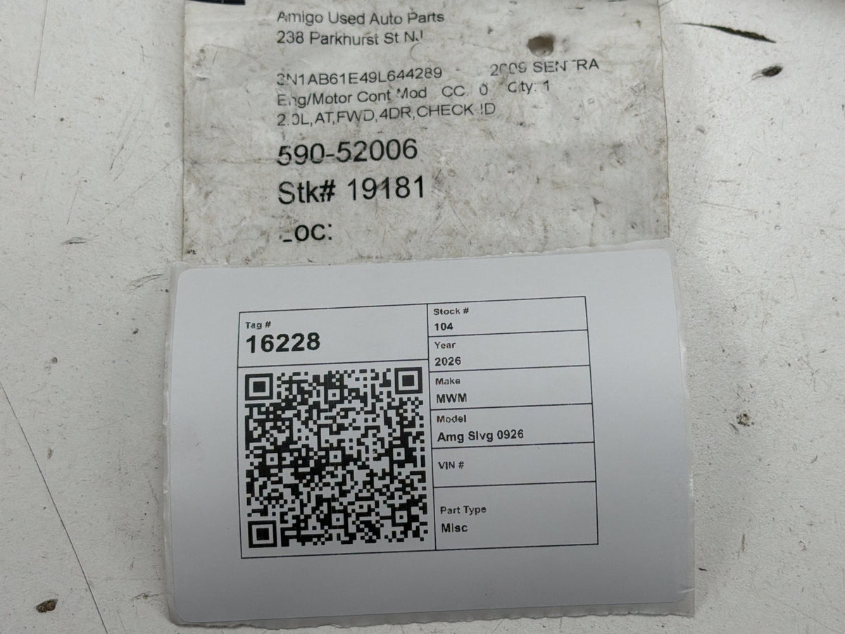 2009 Nissan Sentra Engine Control Module ECU ECM Computer MEC900-850 A1 OEM