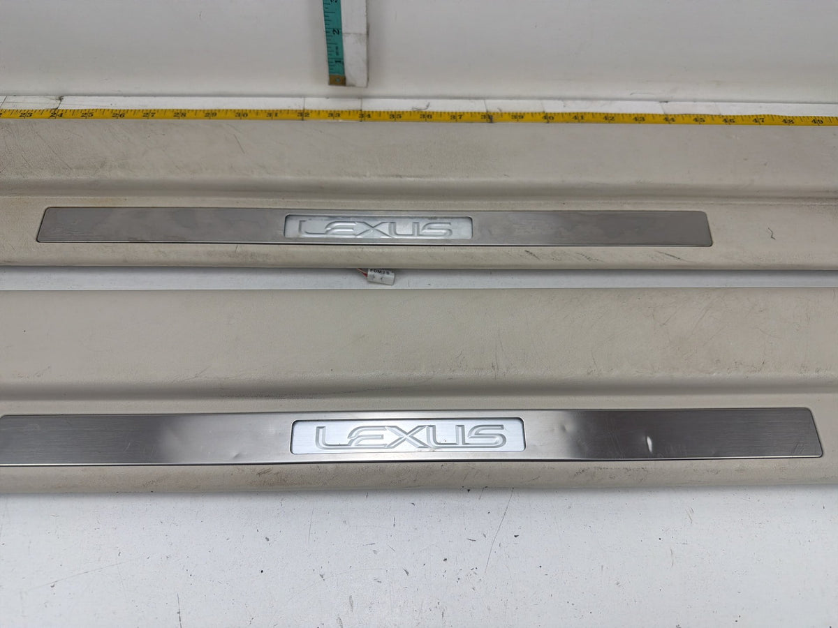 2006-2010 Lexus IS250 Left Right Interior Door Sill Scuff Plate Trim Panels OEM