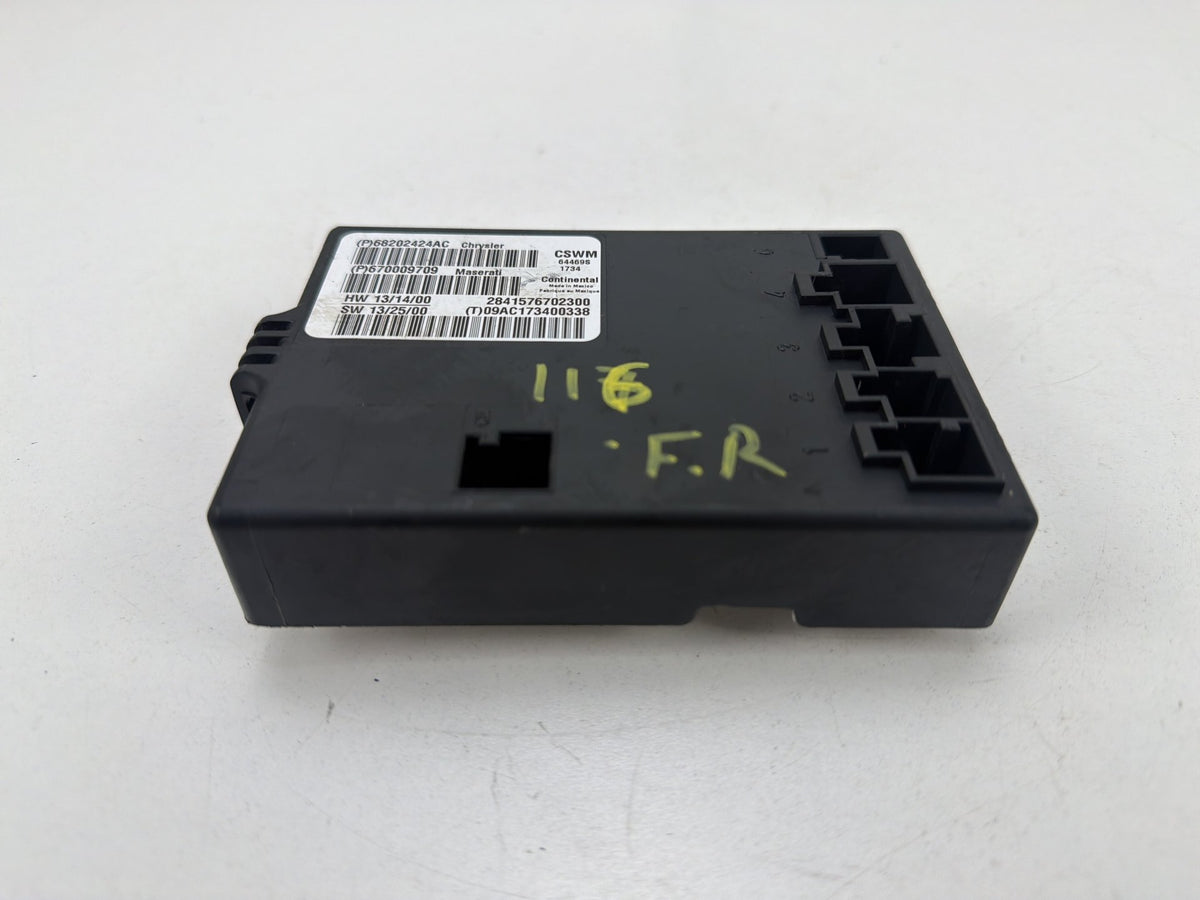 2014-2020 Maserati Ghibli III M157 - Seat Heater Control Module 68202424AC OEM