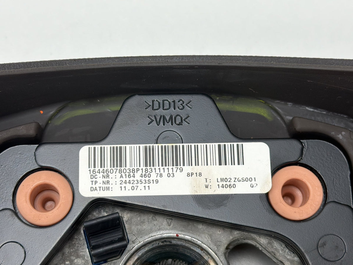 2011-2012 Mercedes-Benz R350 Steering Wheel Black A1644607803 OEM