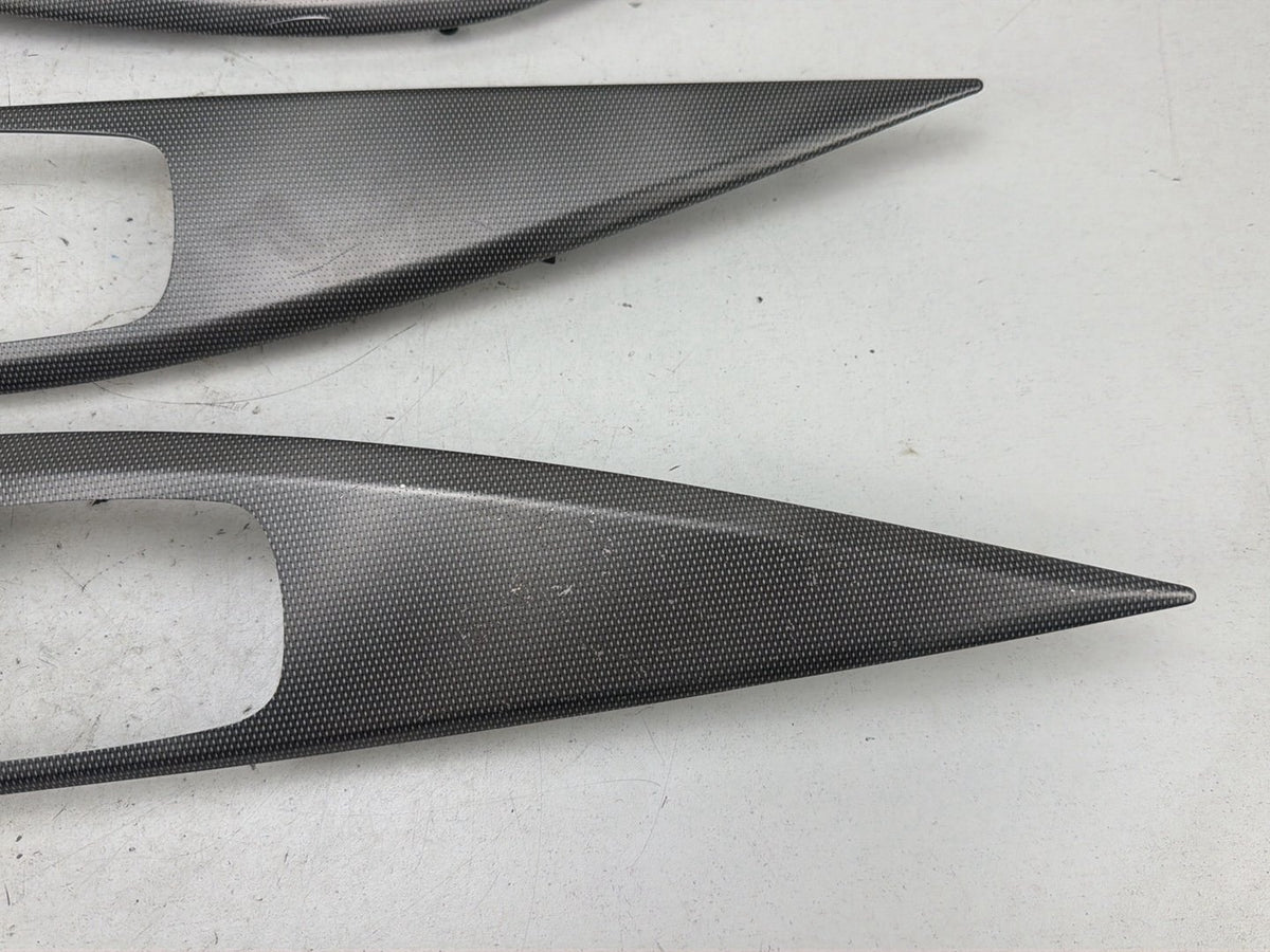 2014-2020 Infiniti Q50 V37 Interior Door Handle Trim Cover Bezel Panel 4 Pcs OEM