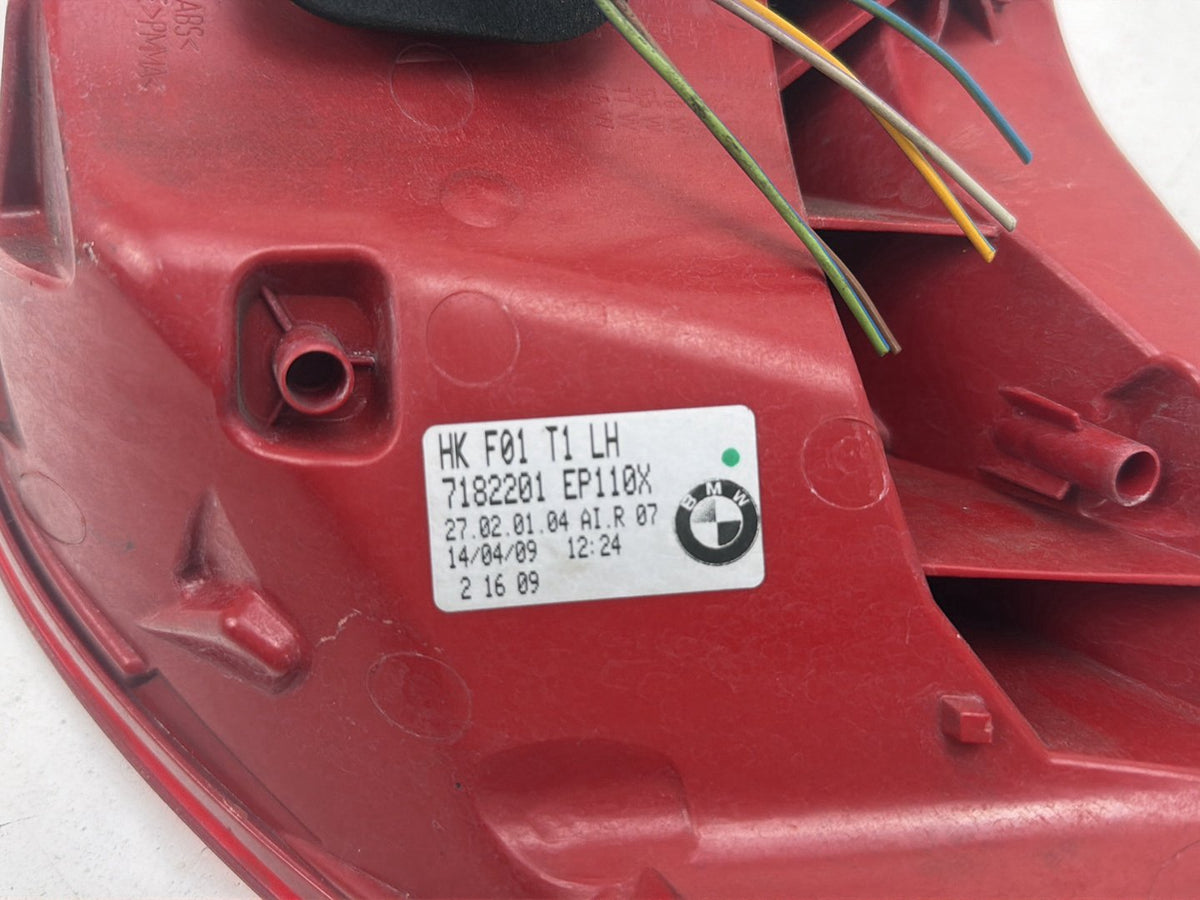 2009-2012 BMW F01 - Rear Left Driver Side Outer Tail Light 7182201 OEM