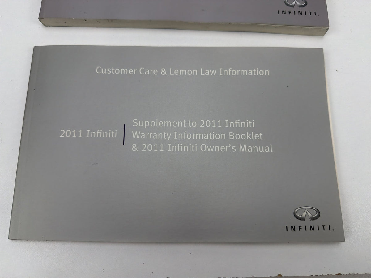 2011 Infiniti QX56 Owners Manual Case Portfolio Kit Set User Guide Book Set OEM
