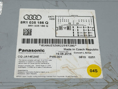 2013-2017 Audi Q5 8R Radio Receiver Concert AM FM CD Player 8R1 035 186 Q OEM