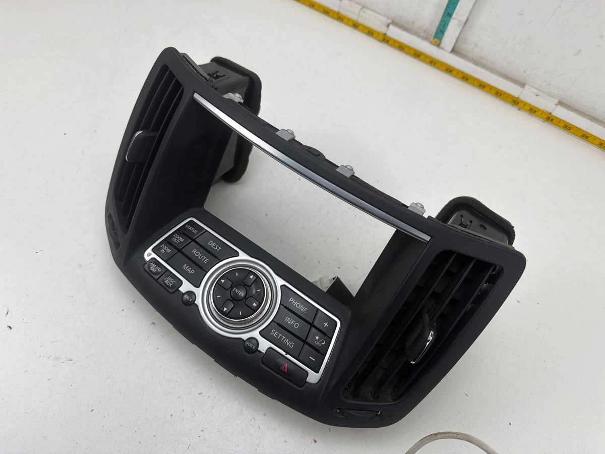 2008-2013 Infiniti G37 Radio Display Screen Control Panel Bezel 28395JK65B OEM