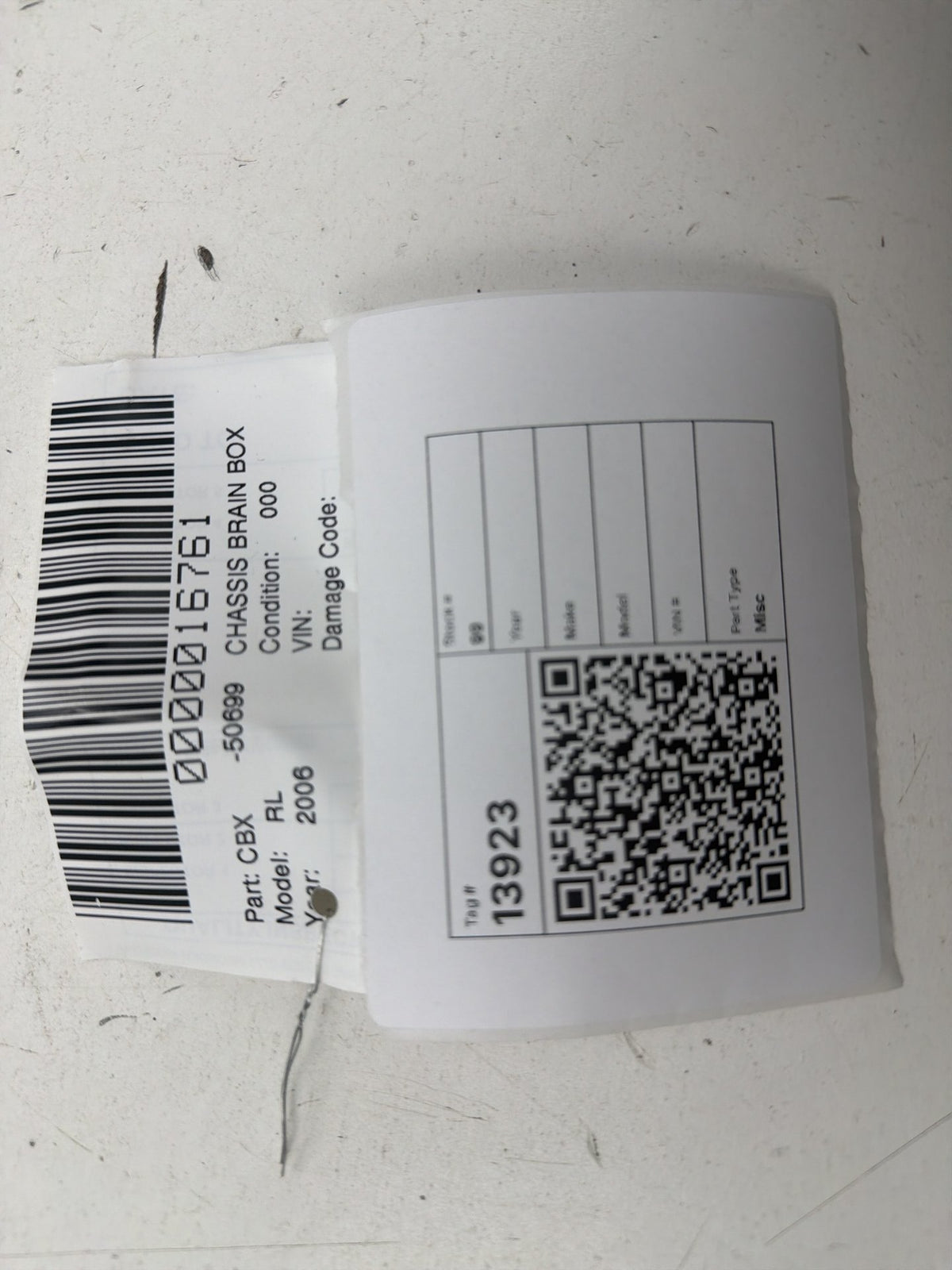 2005-2008 Acura RL Front Secondary Smart Control Module ACJ8D8-EUE24B OEM