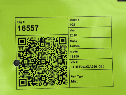 2006-2013 Lexus IS250 E20 2.5L V6 RWD 6-Speed Automatic Transmission OEM