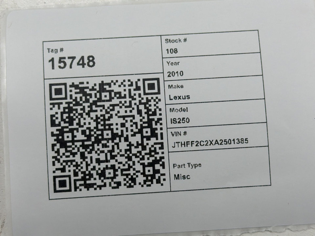 2010-2015 Lexus IS250 Metaltop Roof Control Module Computer ECU 89720-53010 OEM