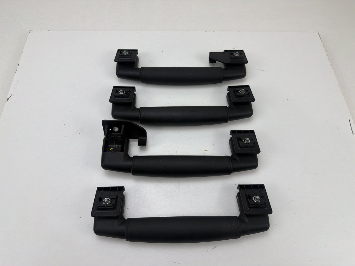 2014-2021 Maserati Quattroporte Roof Grab Handles Set of 4 Black Leather OEM