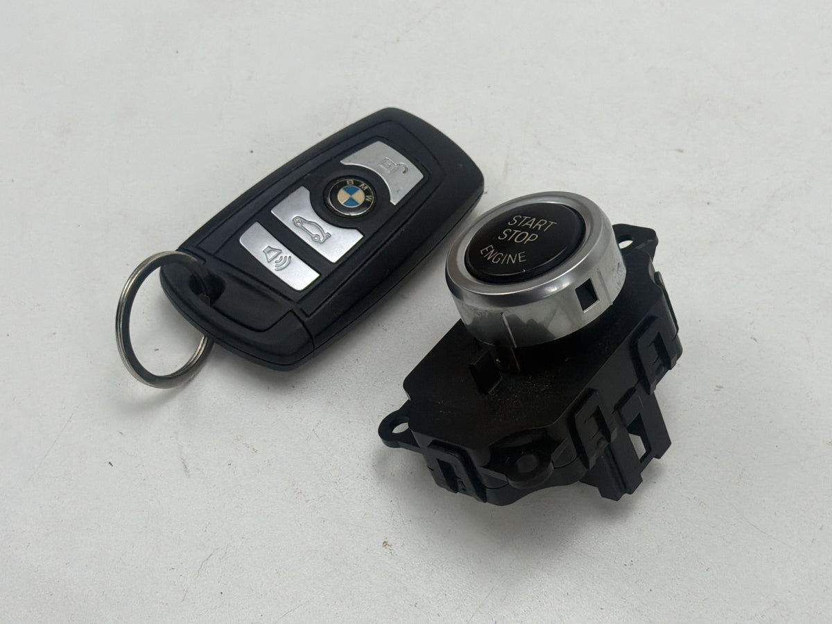 2011-2016 BMW 550i xDrive Ignition Start Stop Button Switch With Key Fob OEM