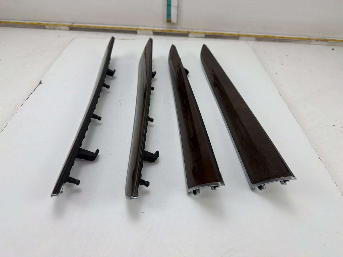 2013-2017 Audi Q5 8R Interior Door Card Wood Trim Inlay Panels Moldings Set OEM