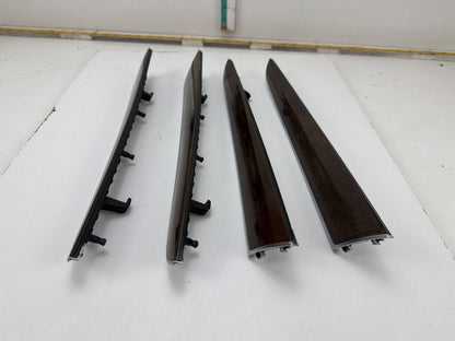 2013-2017 Audi Q5 8R Interior Door Card Wood Trim Inlay Panels Moldings Set OEM