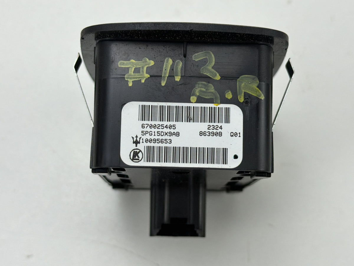 2014-2021 Maserati Quattroporte Rear Right Side Door Window Switch 670025405 OEM