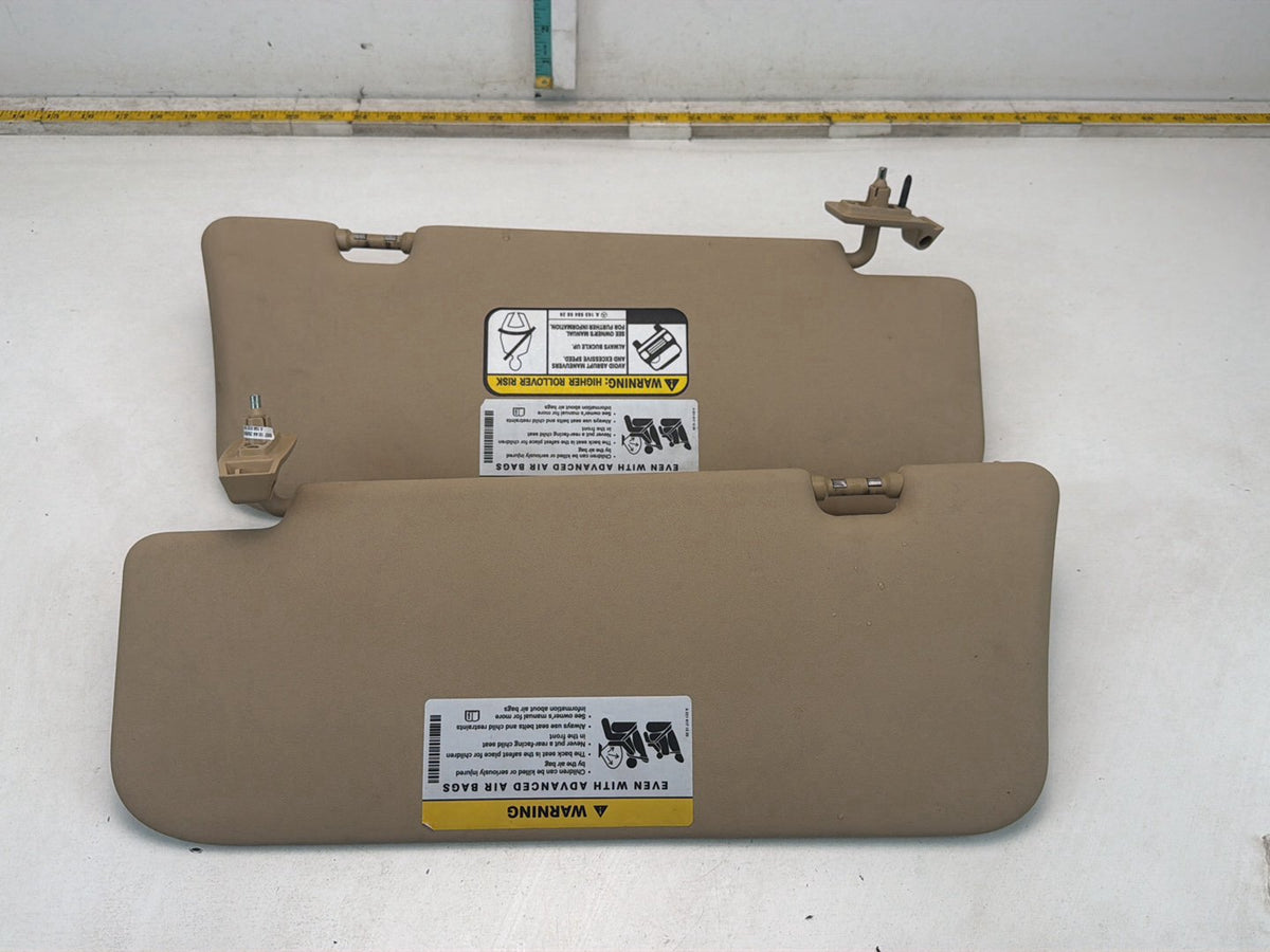 2007-2012 Mercedes-Benz GL450 GL-Class X164 Front Right-Left Sun Visor Pair OEM