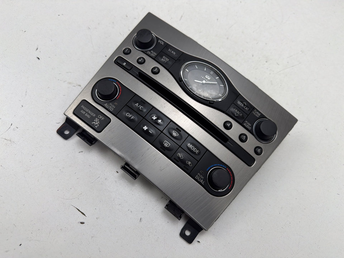 2009-2013 Infiniti G25 Climate Control w/ Radio Control Unit 68262-1NF4D OEM