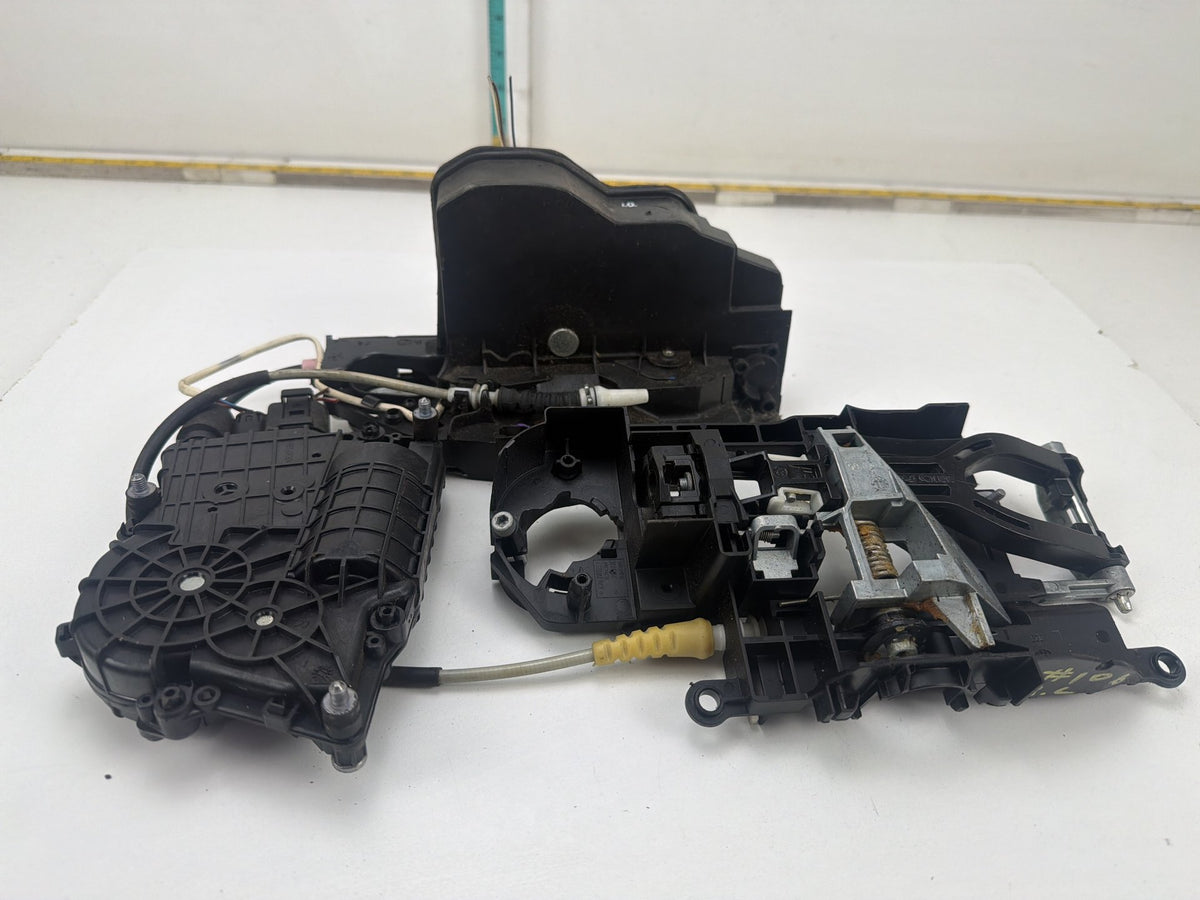 2011-2013 BMW 550i xDrive Rear Left Side Door Lock Actuator Handle Carrier OEM