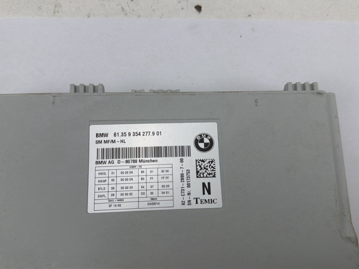 2014-2016 BMW 228i Front Left Seat Control Module 61.35 9 354 277.9 01 OEM