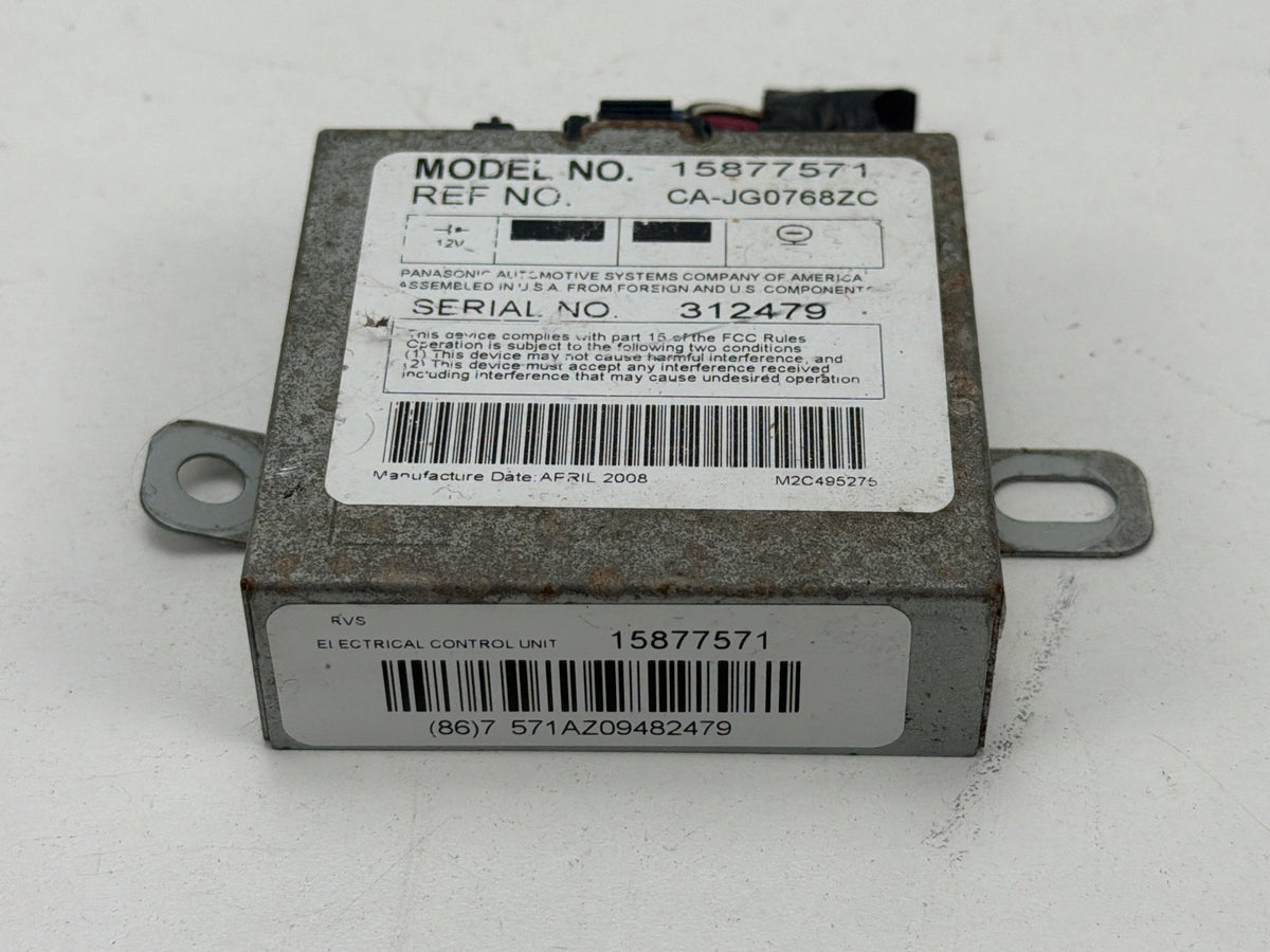 2007-2008 GMC Tahoe - Rear View Camera Display Module 15877571 OEM