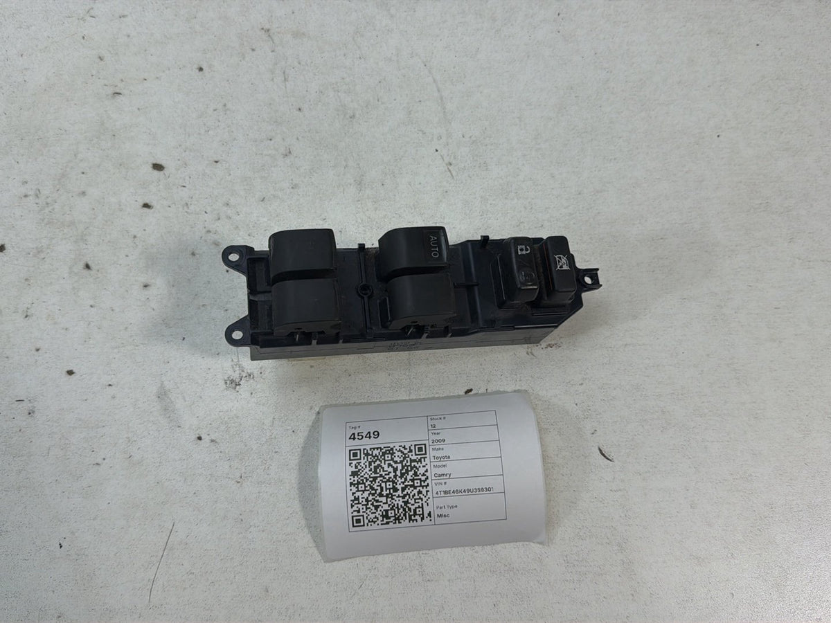 2007-2009 Toyota Camry Front Left Side Door Master Power Window Switch OEM