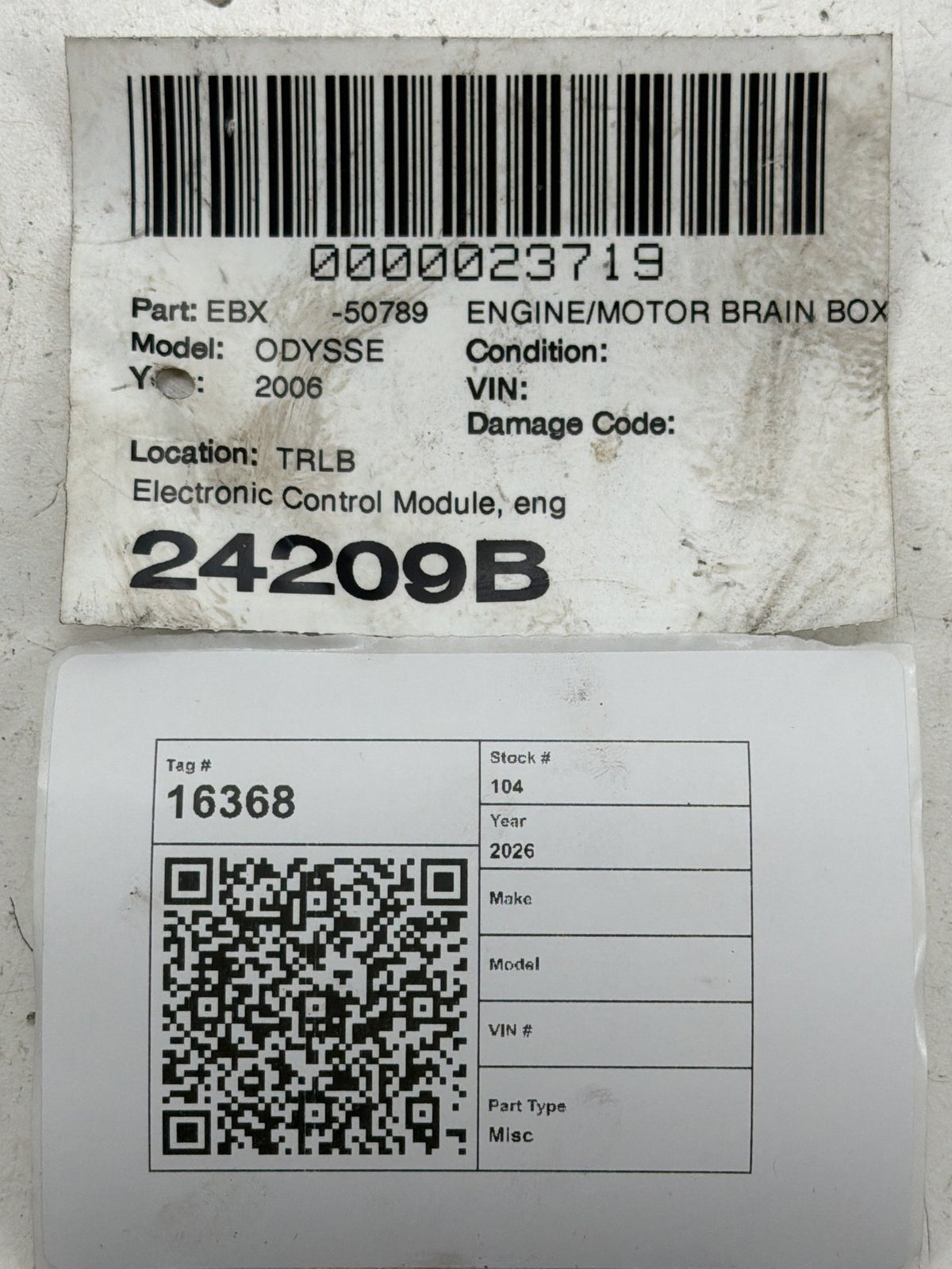 2006 Honda Odyssey Engine Control Module ECU ECM PCM Brain Box OEM