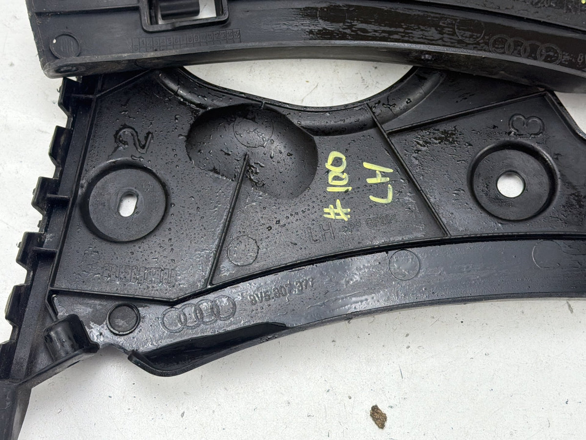 2015-2016 Audi A3 Rear Left & Right Bumper Mount Support Bracket Set of 2 OEM