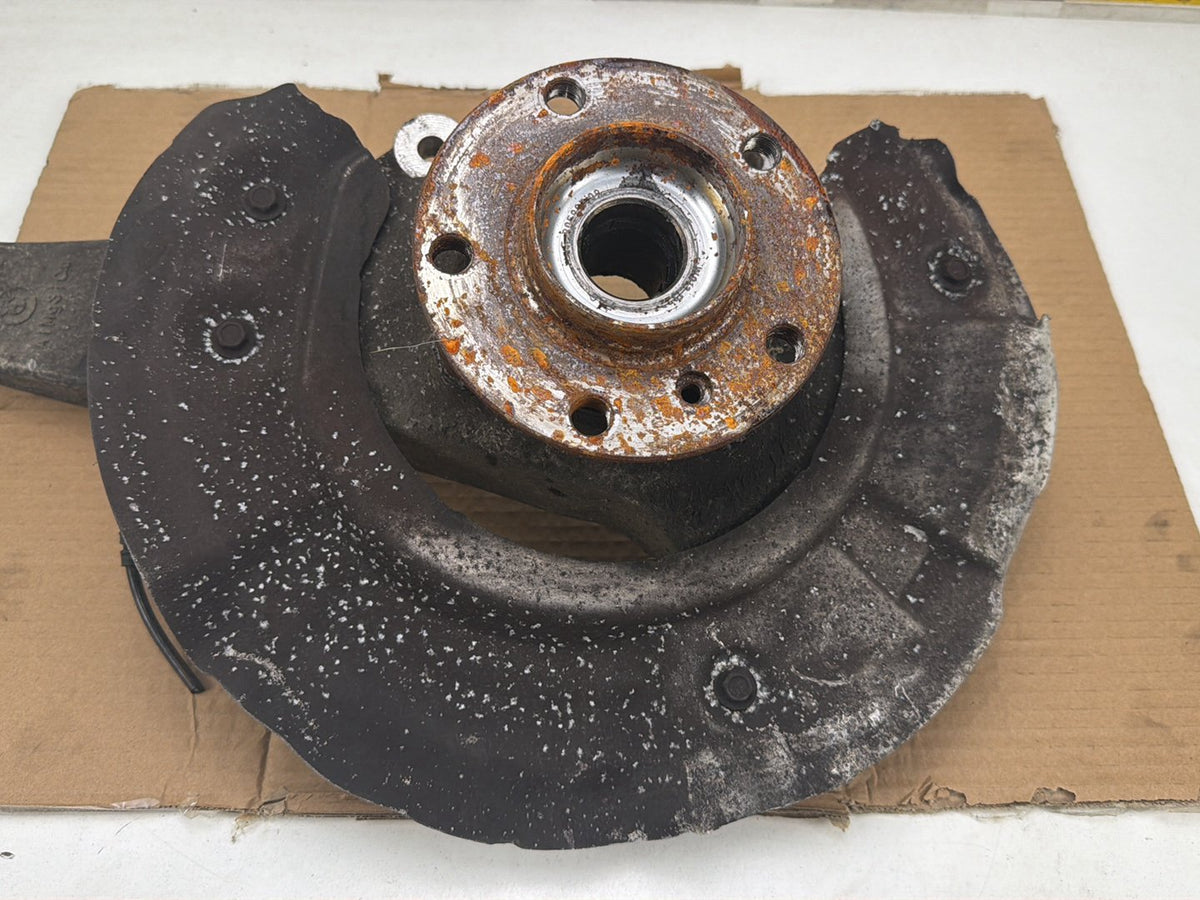 2012-2016 BMW 528i F10 Left Front Steering Knuckle AlMgSiCu OEM