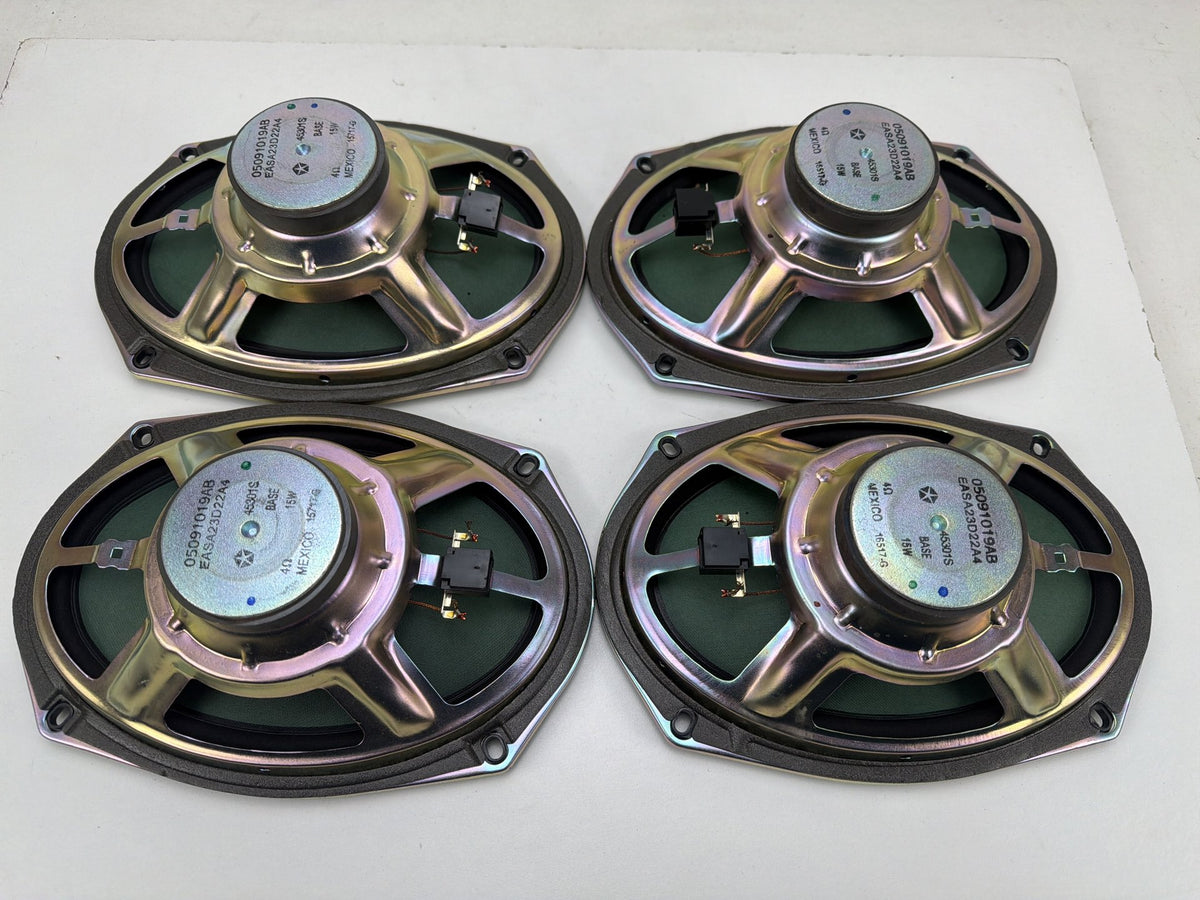2011-2018 Dodge Grand Caravan Front Rear Door Studio Audio 6x9 Speakers Set OEM