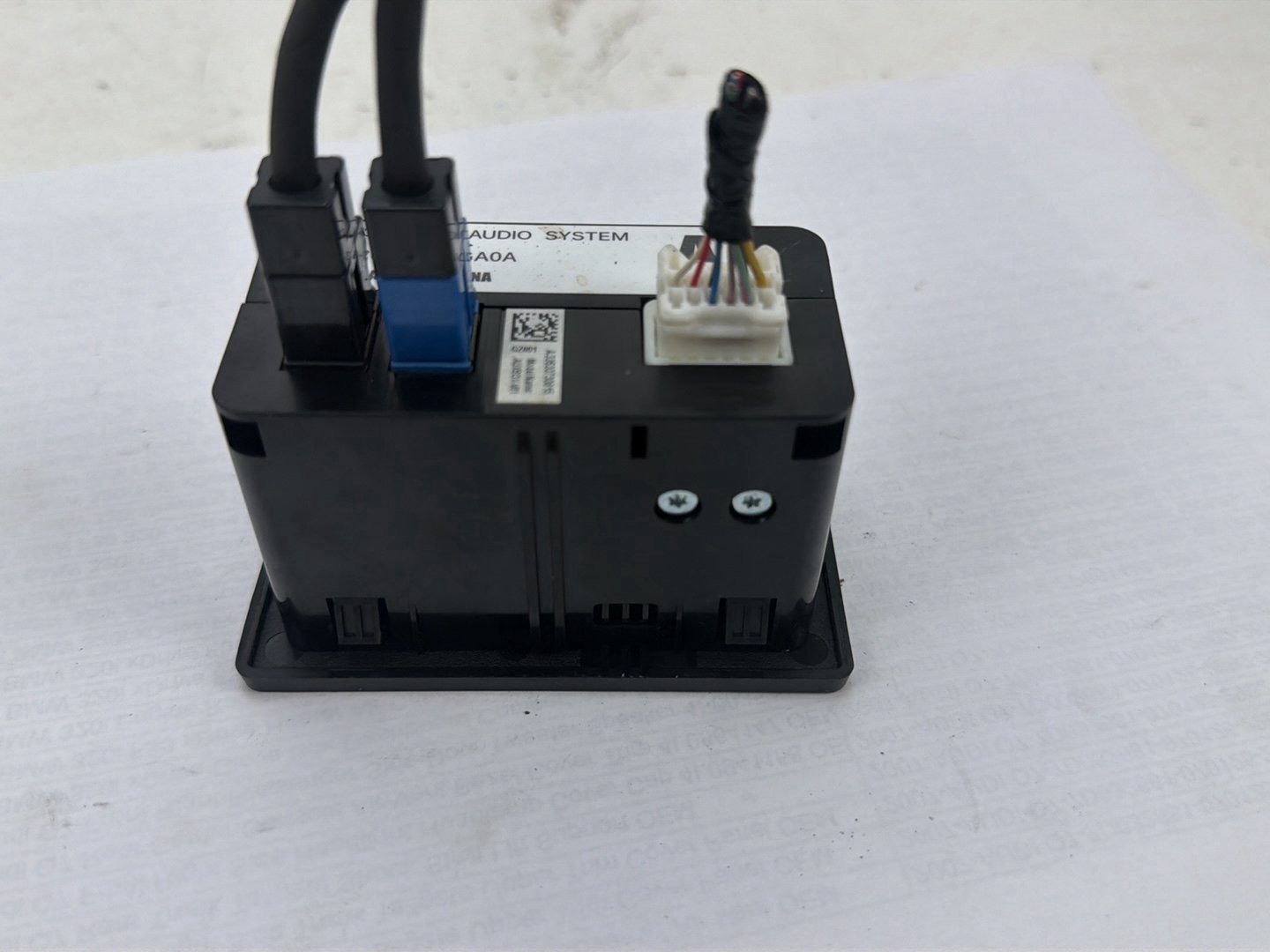 2014-2020 Infiniti Q50 V37 Center Console AUX USB Jack Navigation Map Card Reader