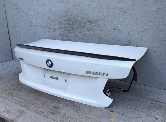 2014-2016 BMW 228i F22 Rear Trunk Deck Lid Shell Cover Panel White OEM