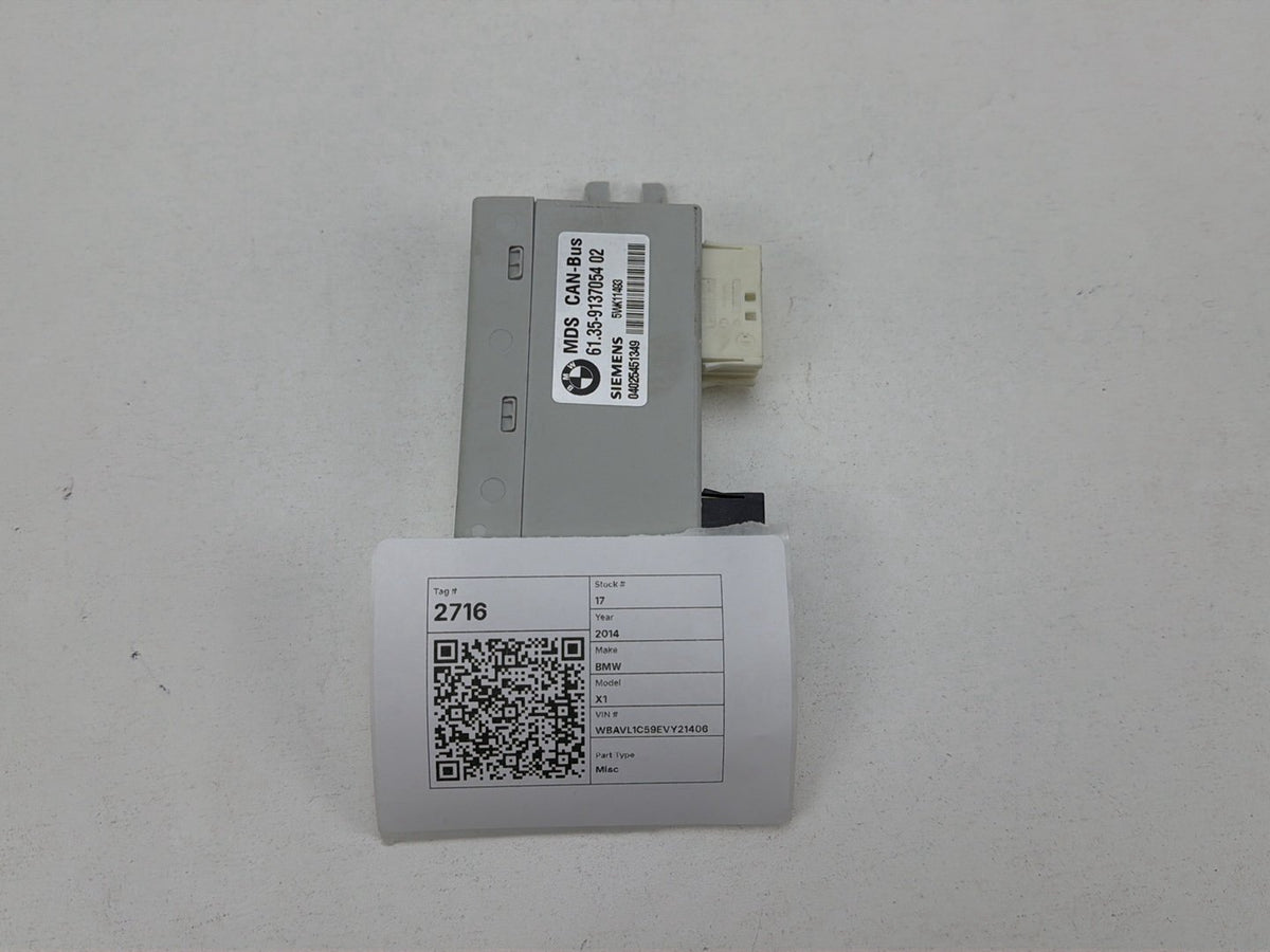 2012-2014 BMW X1 E84 Sunroof Control Module 9137054 02 OEM