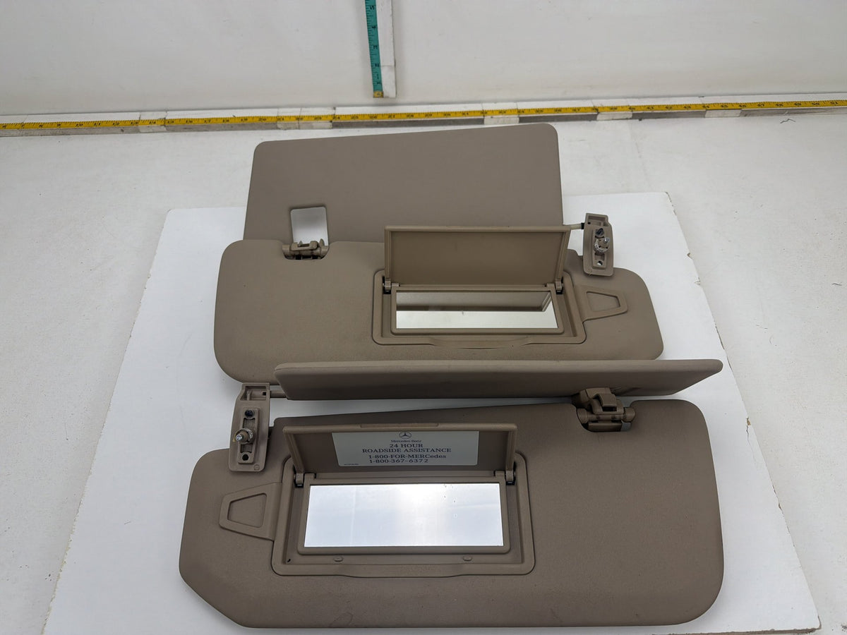 2006-2012 Mercedes-Benz R350 Front Left/Right Sun Visor Set Tan Beige OEM
