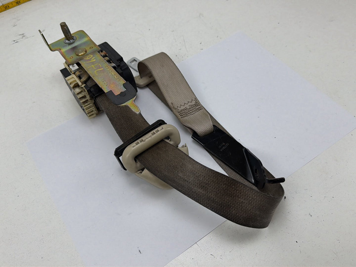 2003-2006 Lincoln Navigator Front Left Side Seat Belt Retractor w/ Guide Tan OEM