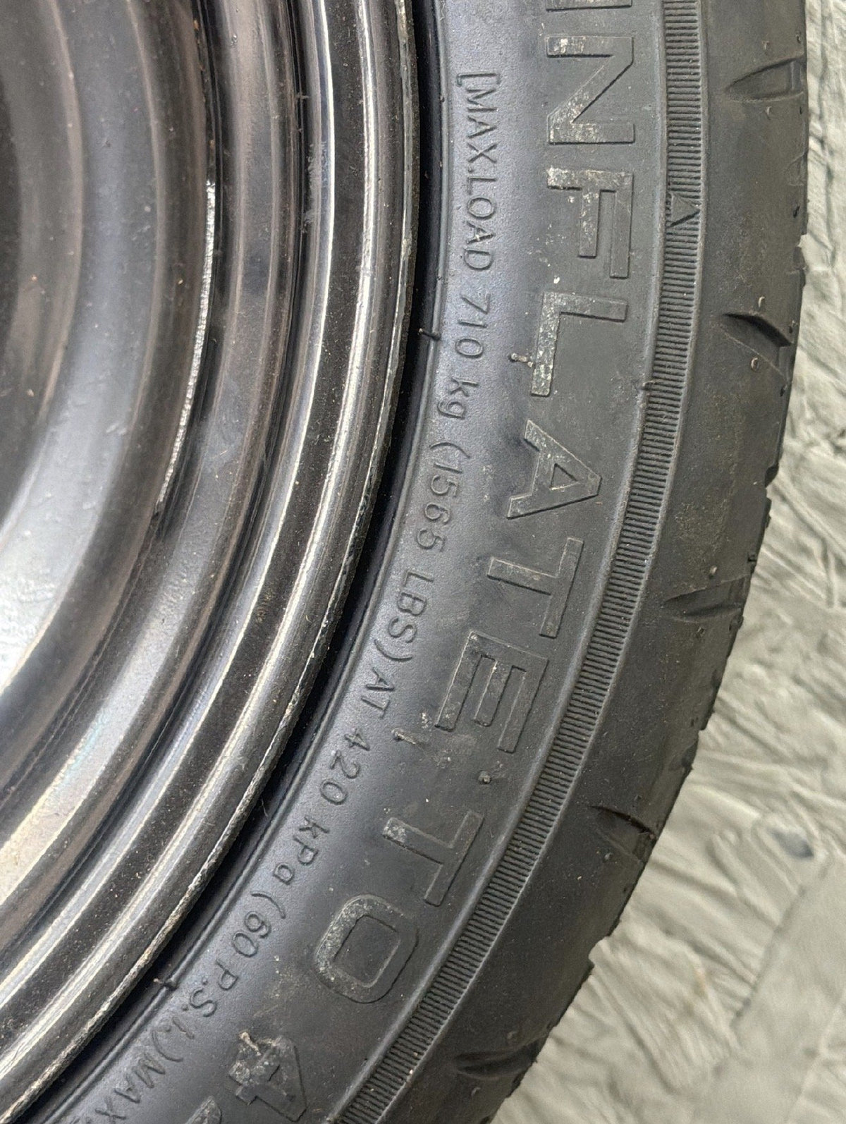 2016-2019 Nissan Sentra Emergency Spare Tire Wheel Rim Compact Donut OEM