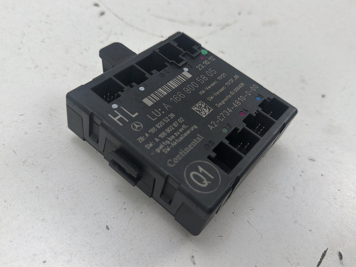2012-2015 Mercedes ML550 W166 Rear Left Driver Side Door Control Module ECU OEM