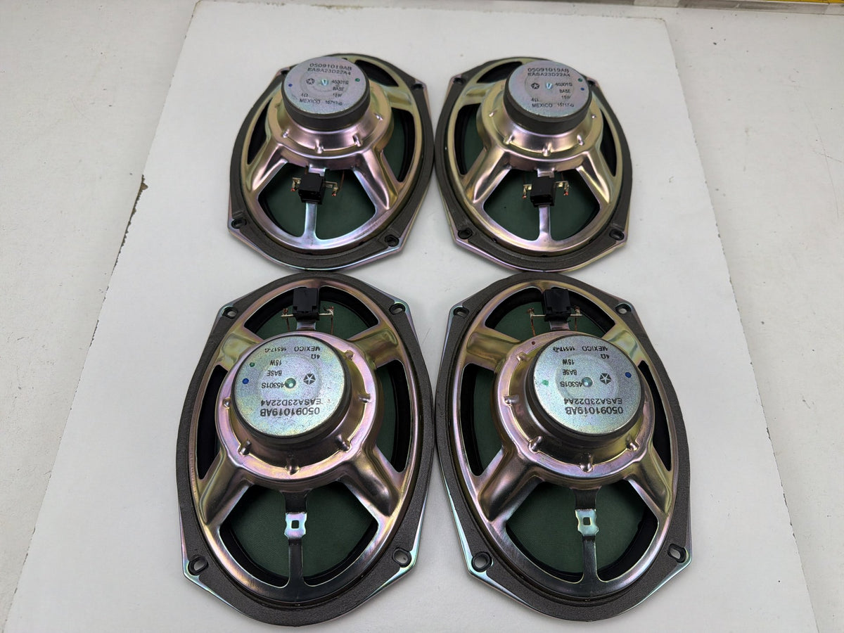 2011-2018 Dodge Grand Caravan Front Rear Door Studio Audio 6x9 Speakers Set OEM