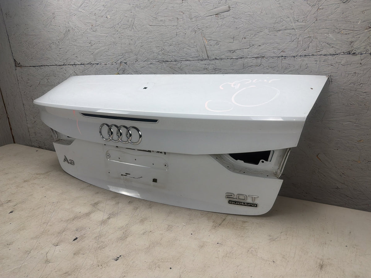 2015-2019 Audi A3 Convertible Rear Trunk Lid Decklid Tailgate Panel White OEM