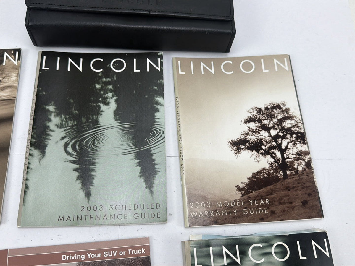 2003 Lincoln Navigator Owners Manual User Guide Portfolio Case Set OEM