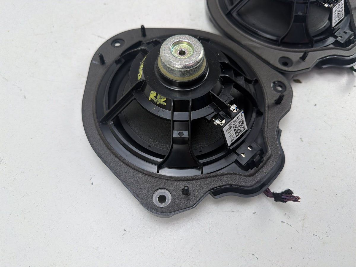 2015-2020 Audi A3 S3 Rear Door Panel Audio Loudspeakers Pair Set 8V035411B OEM