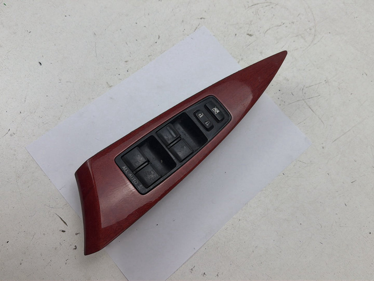 2007-2009 Lexus ES350 Front Left Driver Master Power Window Switch Wood Trim OEM