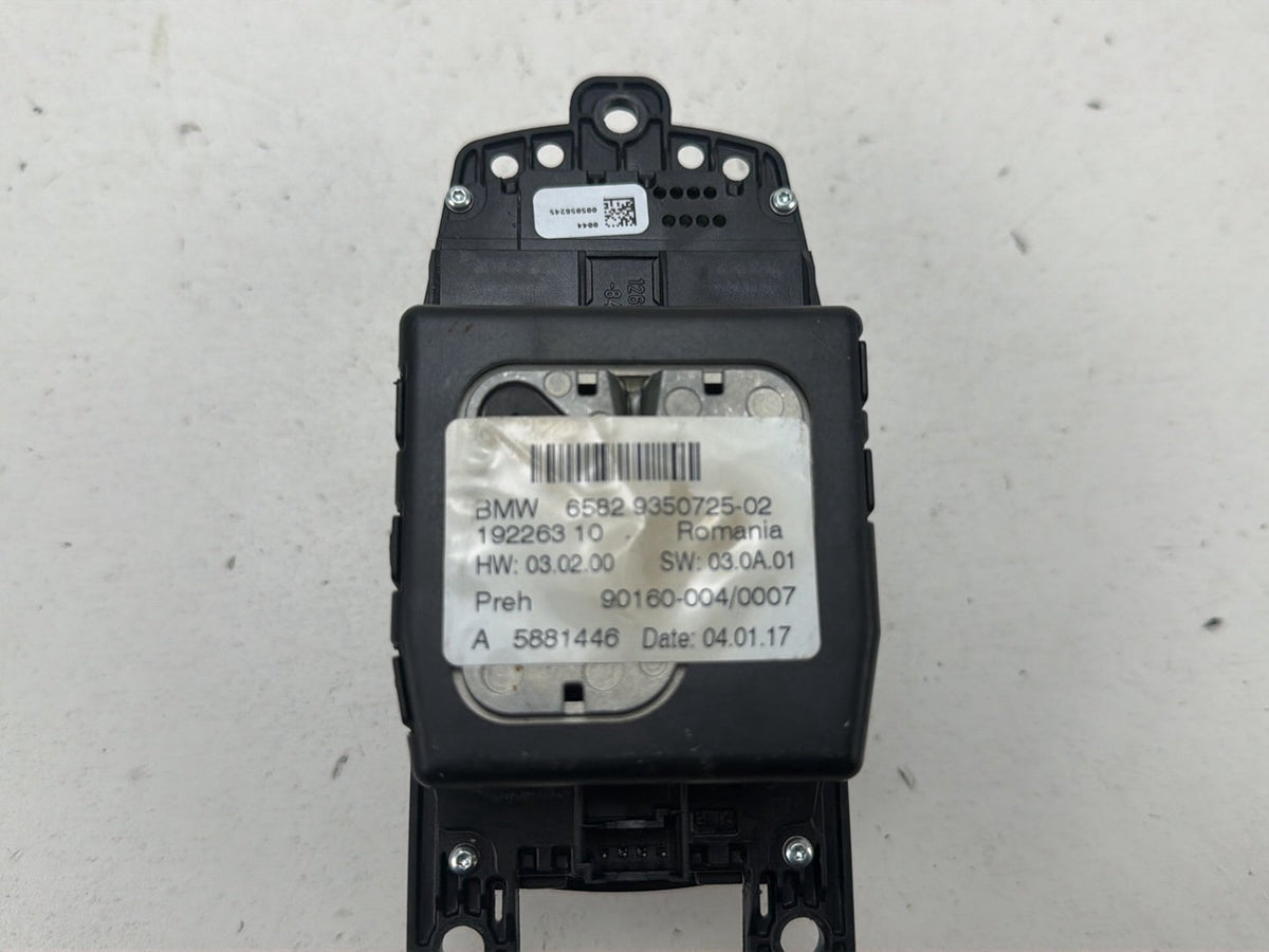 2013-2016 BMW 328I Navigation Knob Media Control Switch 65829350725-02 OEM