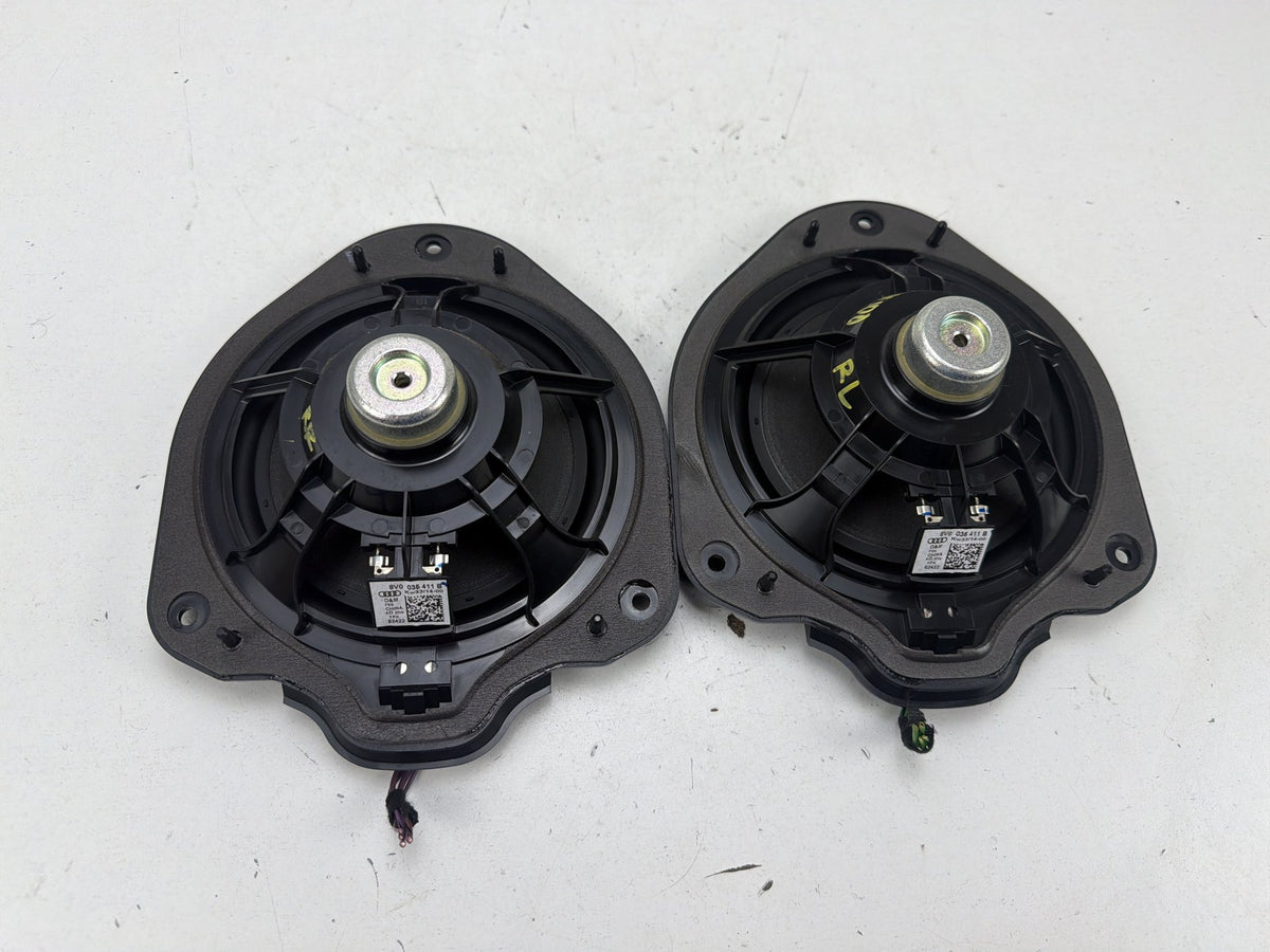 2015-2020 Audi A3 S3 Rear Door Panel Audio Loudspeakers Pair Set 8V035411B OEM