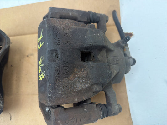2015-2017 Toyota Camry Front Left & Right Side Brake Caliper Pair OEM
