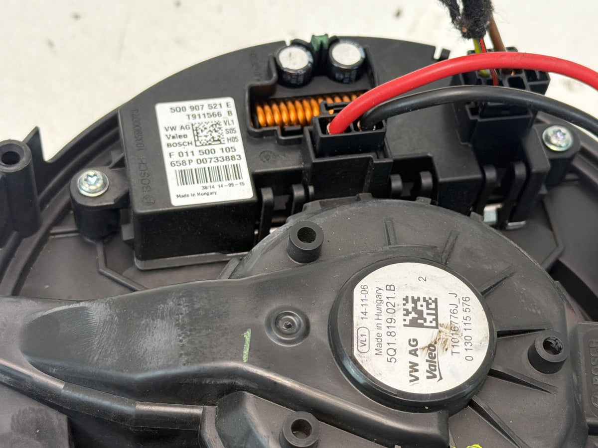 2015-2020 Audi A3 HVAC Heater AC Blower Motor Fan Assembly 5Q1819021B OEM
