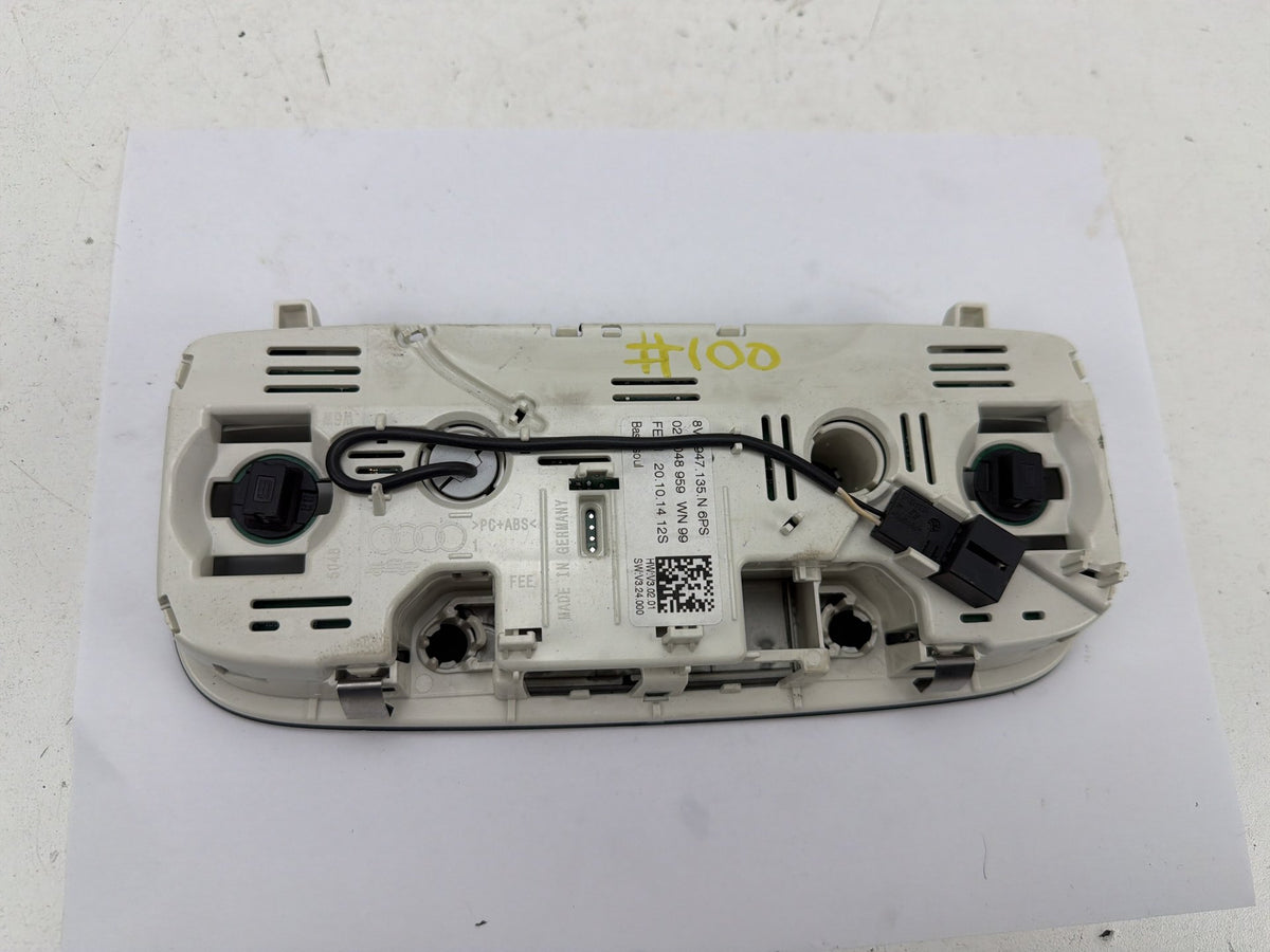 2015-2020 Audi A3 Front Center Overhead Console Dome Reading Light Lamp OEM