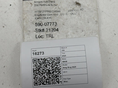 2005 Ford F250 F350 Super Duty Diesel PCM Engine Computer 5C3A-12A650-KYC OEM