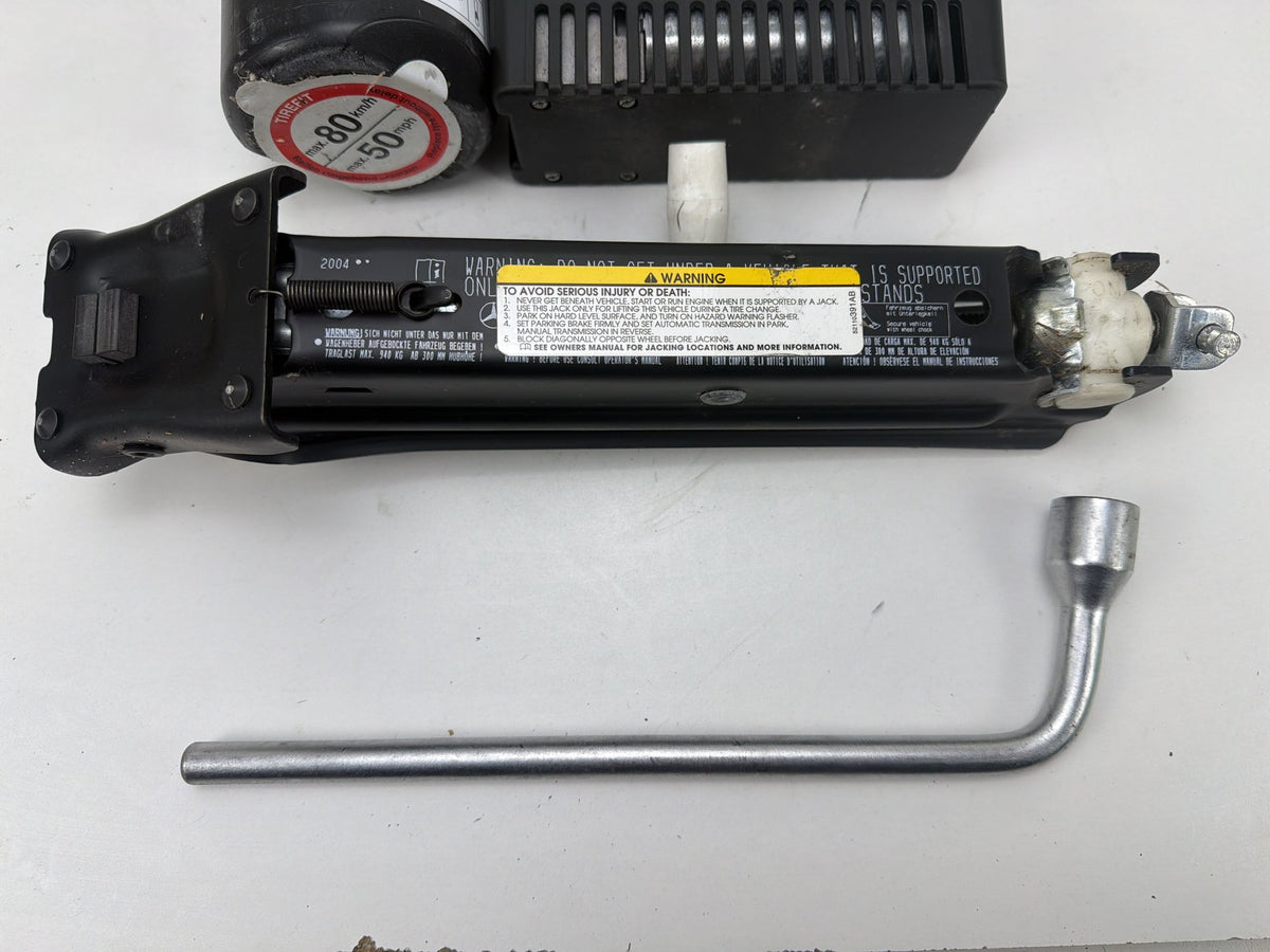 2004-2008 Chrysler Crossfire ZH Spare Tire Air Compressor Pump Jack Tool Kit OEM