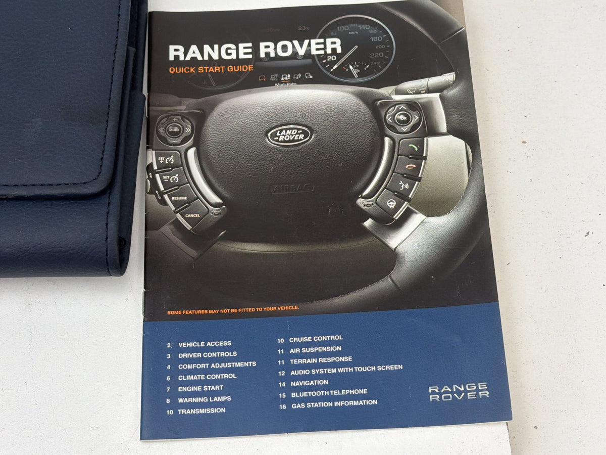 2010-2013 Land Rover Range Rover Owners Manual Guide Book OEM