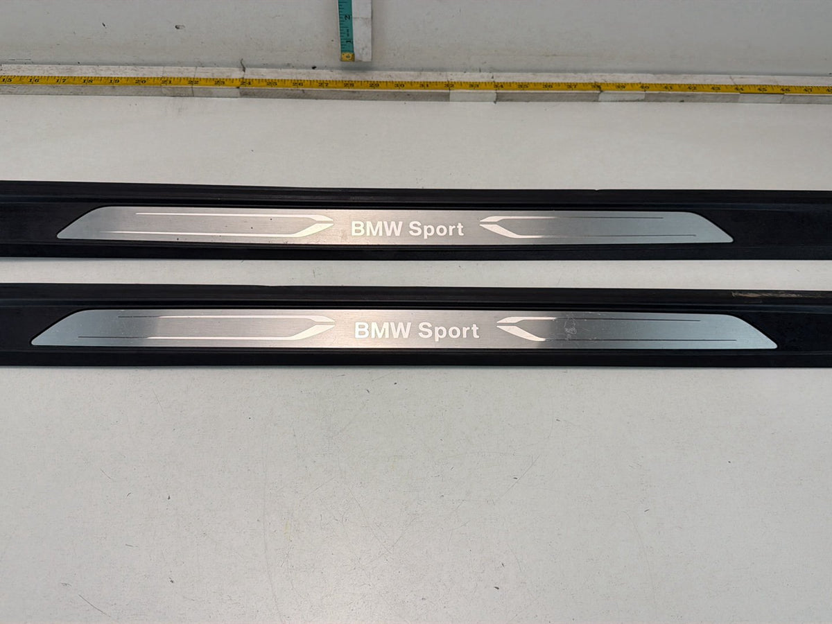 2014-2016 BMW 228i Front Left/Right Door Sill Scuff Plate Trim Panel Pair OEM