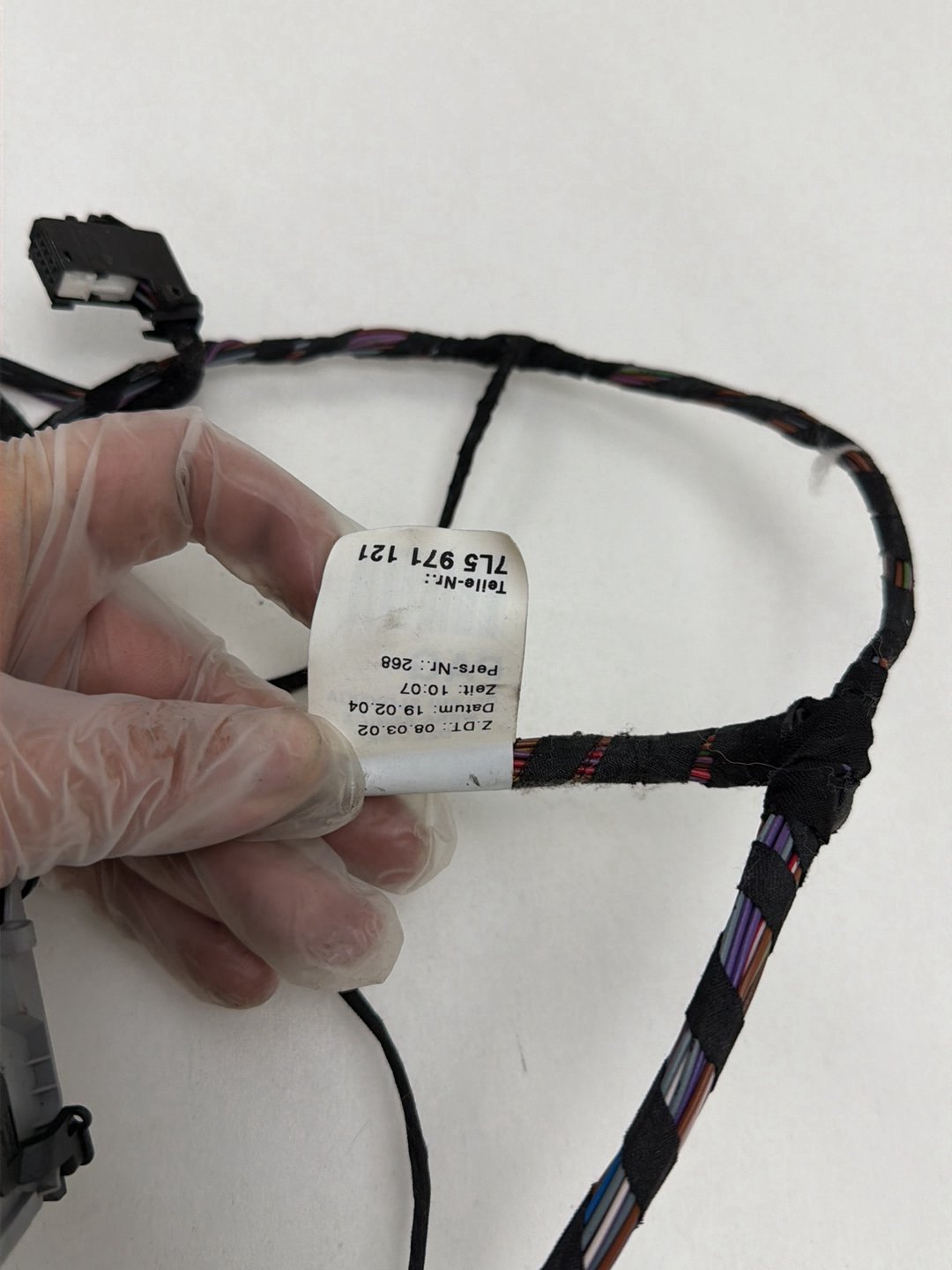 2003-2006 Porsche Cayenne Front Left Driver Door Wiring Harness 7L5971121 OEM