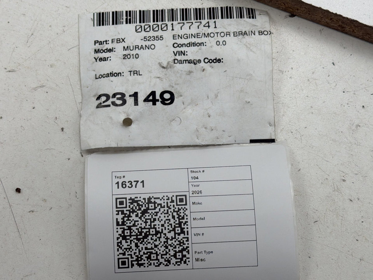 2010-2011 Nissan Murano Engine Computer Control Module MEC118-040 C1 OEM